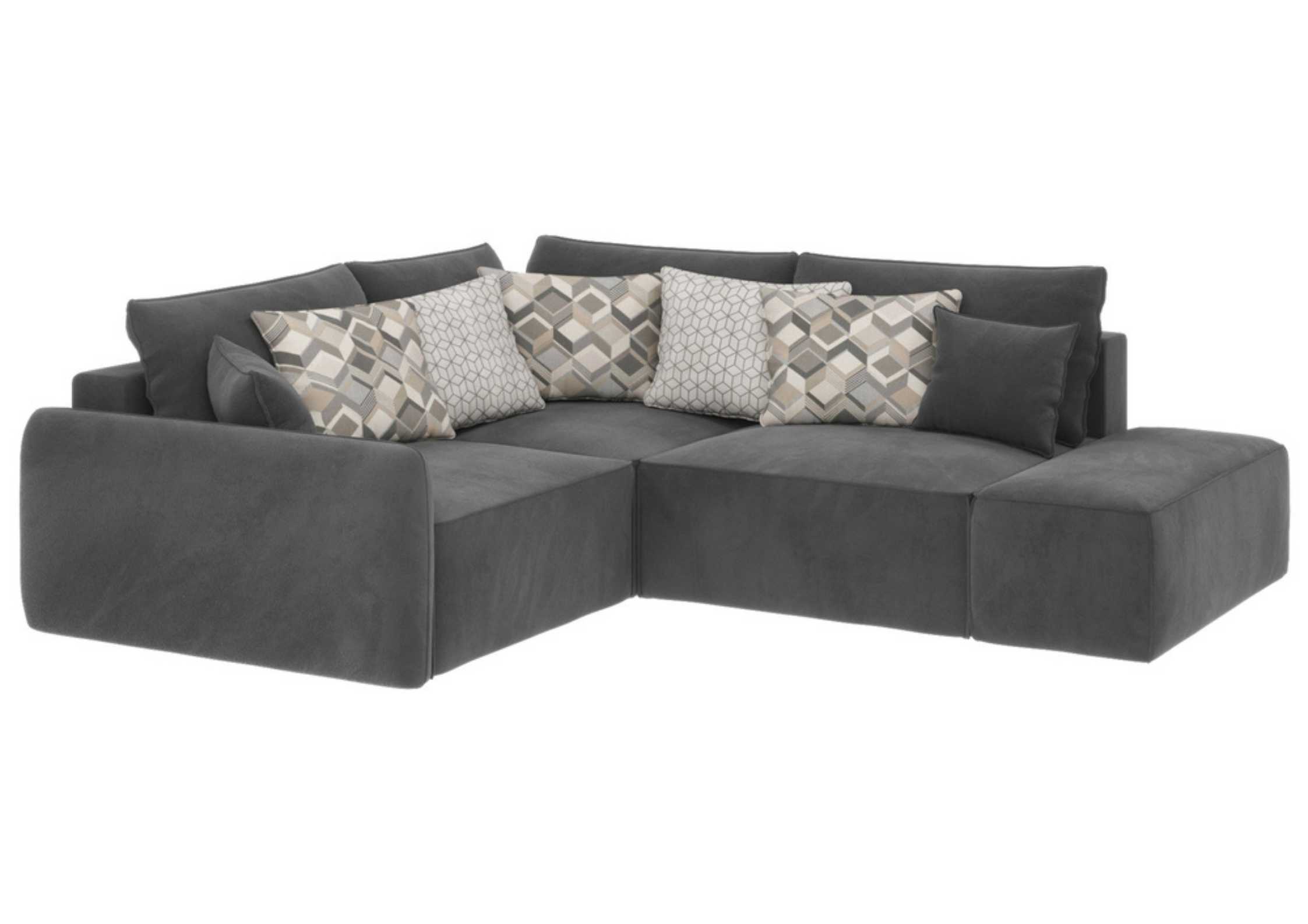 Grafitowy narożnik modułowy